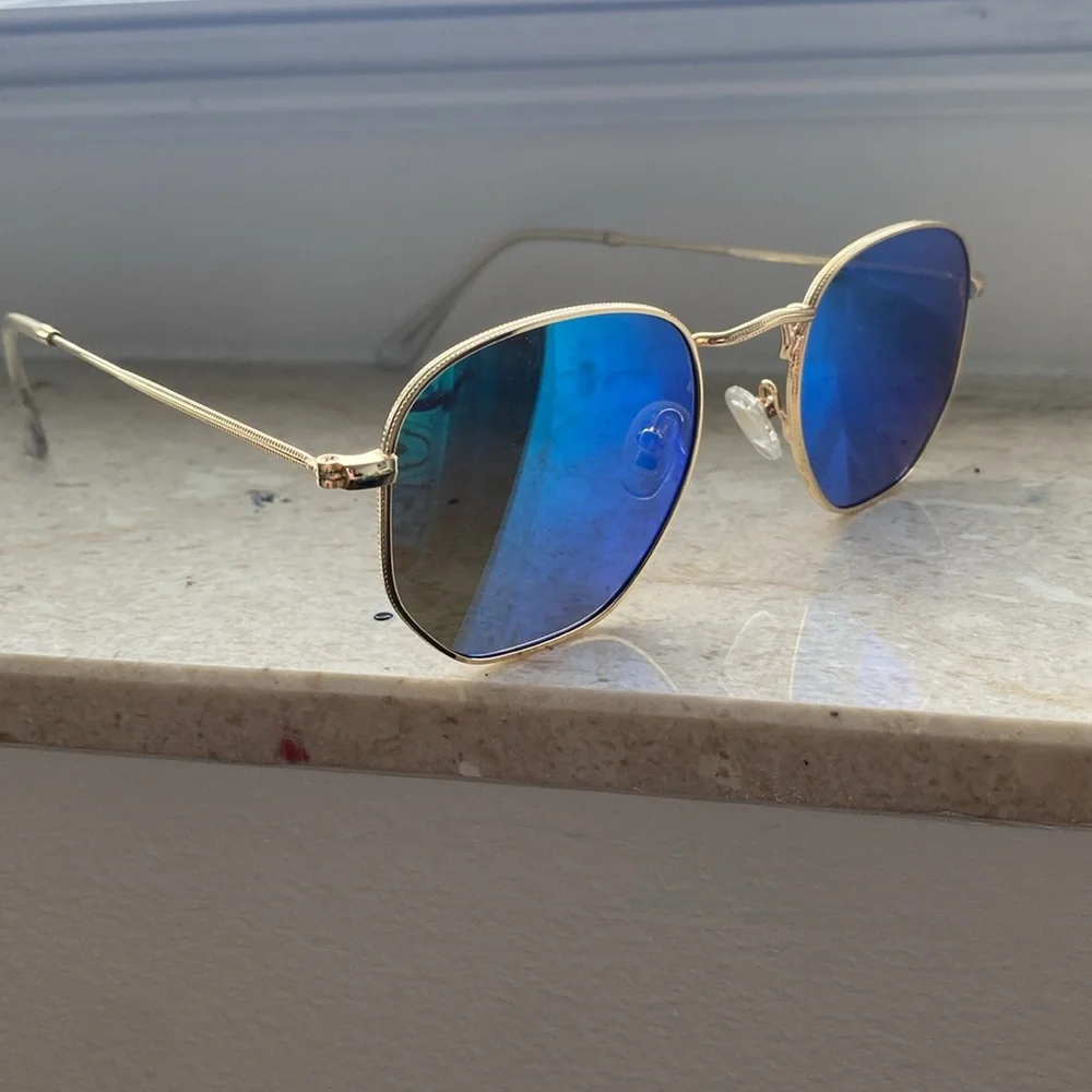 Square Polarized Sunglasses in green